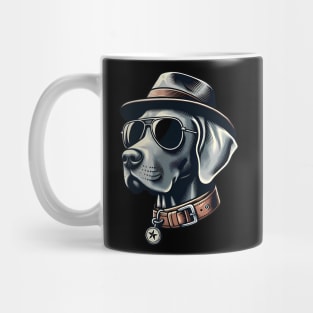 Funny Weimaraner with Sunglasses Mug